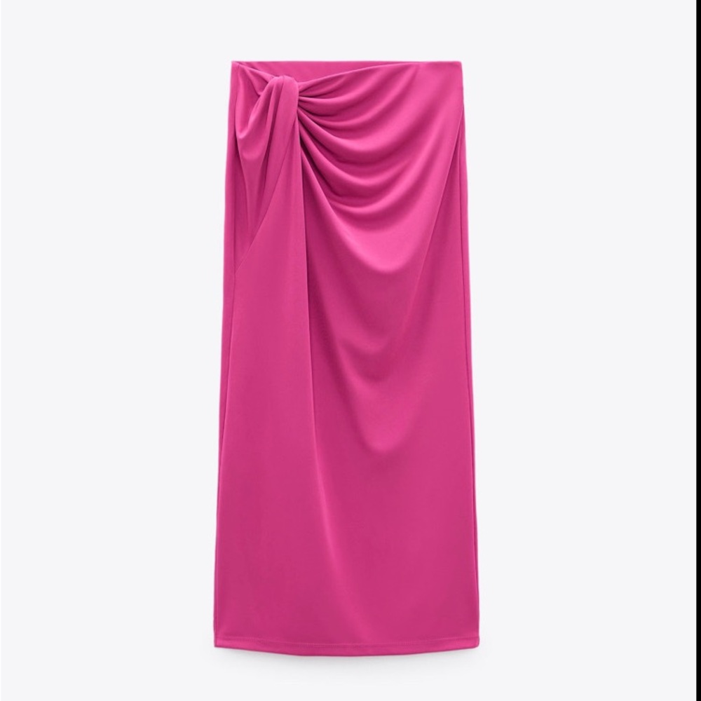 NEW Zara fluid knotted skirt